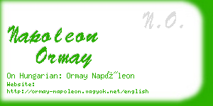 napoleon ormay business card